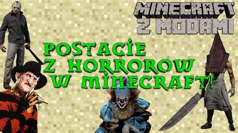 Straszne Postacie Z Filmow W Mc Minecraft Horror Movie Mod Youtube