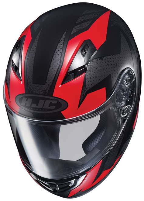 Hjc Adult Cs R3 Treague Redblack Full Face Motorcycle Helmet Dot Ebay