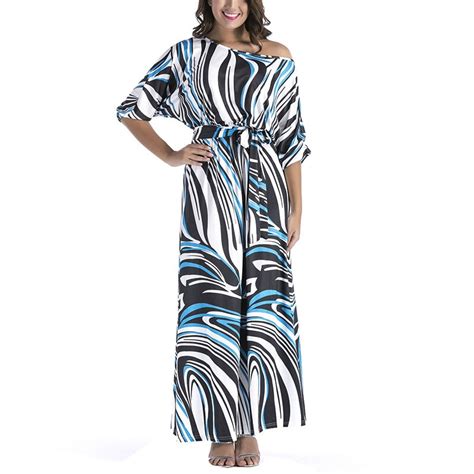 Buy High Quality 2017 Fall Ladies Maxi Big Size Zebra