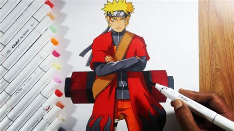 How To Draw Naruto Sage Mode Full Body Naruto Shippuden Step By