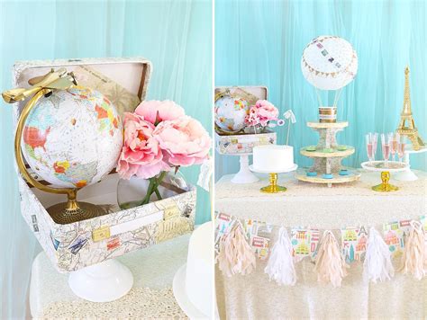 Diy Travel Suitcase Centerpiece Bridal Shower Flowers Diy Wedding