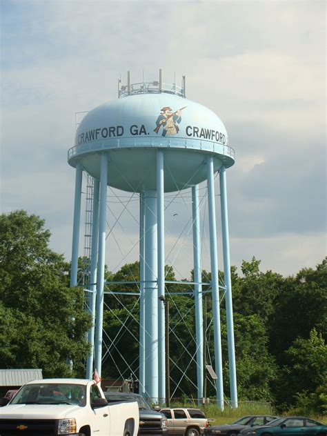 Crawford Ga Water Tower Crawford Patriot Painted On Wate Flickr