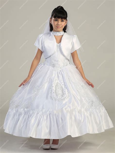 You'll also want to pick fabrics, silhouettes, and colors that are similar. Beautiful White Flower Girls Dresses Special Neckline Tea ...