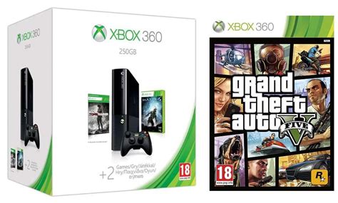 Koop Xbox 360 Slimline Console 250gb Grand Theft Auto V Gta 5 Halo