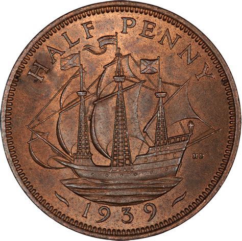 Halfpenny Pre Decimal Coin Type From United Kingdom Online Coin Club