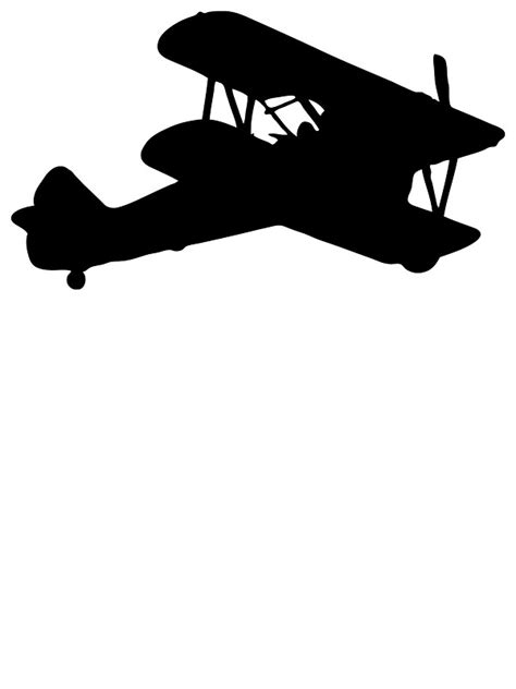 Biplane Silhouette Stickers By Lucid Reality Redbubble