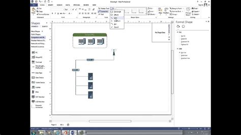 You can create a smartart graphic that uses a venn diagram layout in excel, outlook, powerpoint, and word. How to Create a Basic Network Diagram with Visio 2013 - YouTube