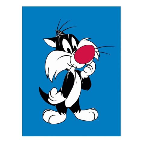 Sylvester Jr Classic Pose Postcard Zazzle Looney Tunes Wallpaper