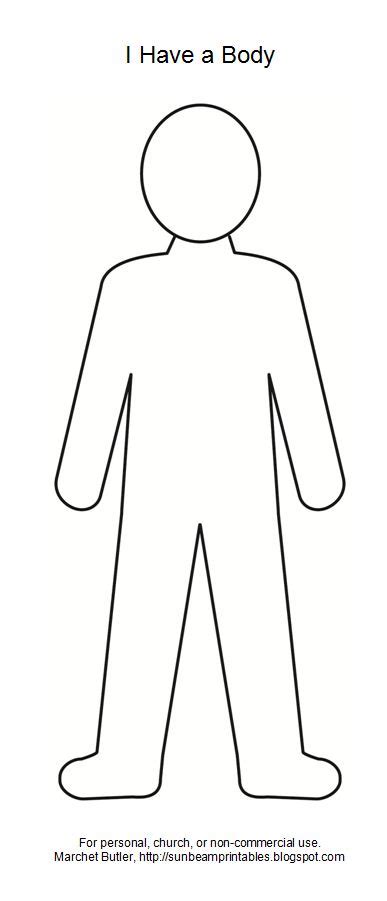 Outline Of Childs Body Template Submited Images