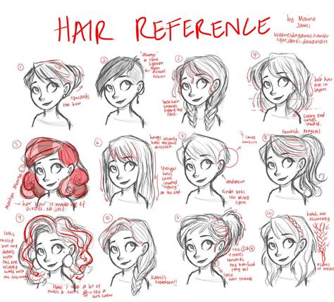 Hair Tutorial Reference Only On Deviantart Drawing Tutorials