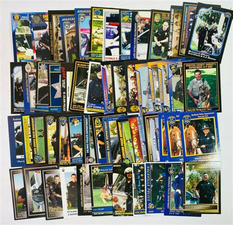 California Police And Sheriff Trading Cards Lot Collection 1990s 2000s