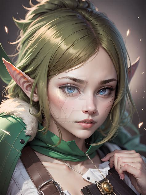 Beautiful And Cute Elf Girl By Rasooliartworks On Deviantart