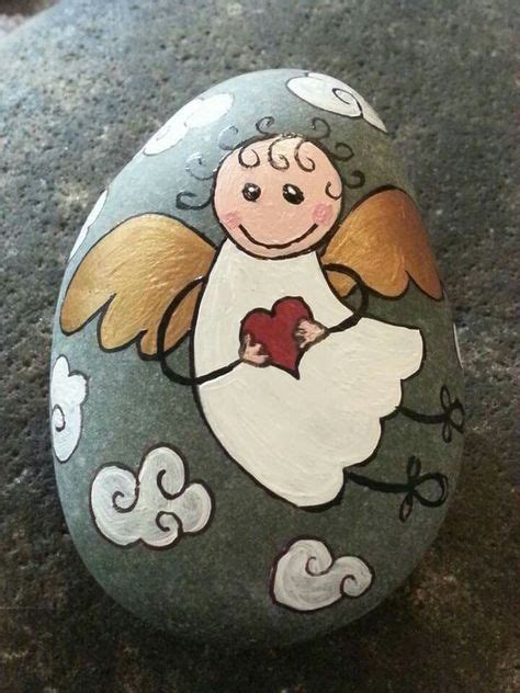 Painted Rock This Little Guardian Angel With Watch Over You Rock