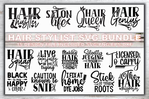 Hair Stylist SVG Bundle Graphic by Creative Studio20 · Creative Fabrica