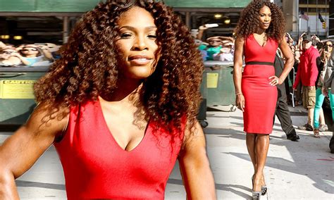 Serena Williams Makes A Racquet In Slinky Red Dress And 4000 Crystal