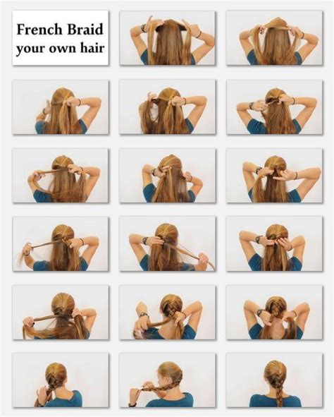 How To French Braid Your Own Hair 10 Steps With Pictures French