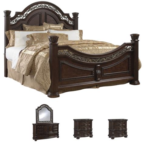 So, why not feel like a king when you steal away to your bedroom and gaze u… Tuscany 5-piece Mocha Finish King-size Bedroom Set - Free ...
