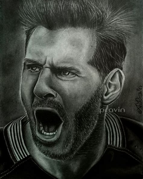 Lionel Messi Portrait Pencil Drawing In 2020 Pencil Art Pencil