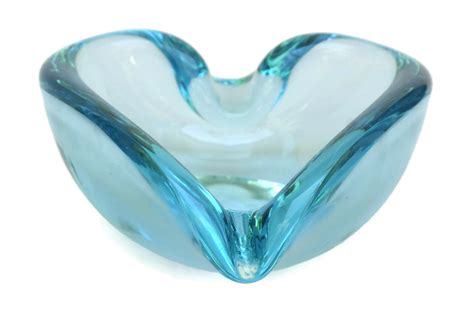 Blue Murano Glass Ashtray