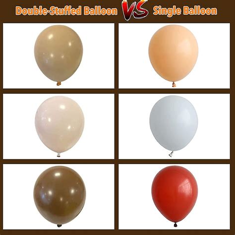 Nude Brown Balloons Garland With Various Sizes Double Stuffed Coffee