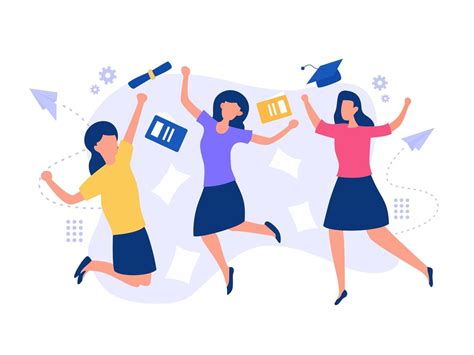 Download Happy graduation girls - Download Free Vectors, Clipart Graphics & Vector Art