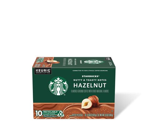 Hazelnut Flavored K Cup Pods Starbucks Coffee At Home