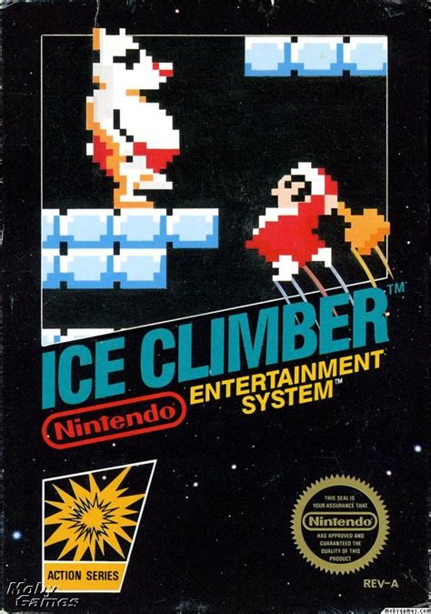 The Box Cover For Ice Climber A Platform Game Released