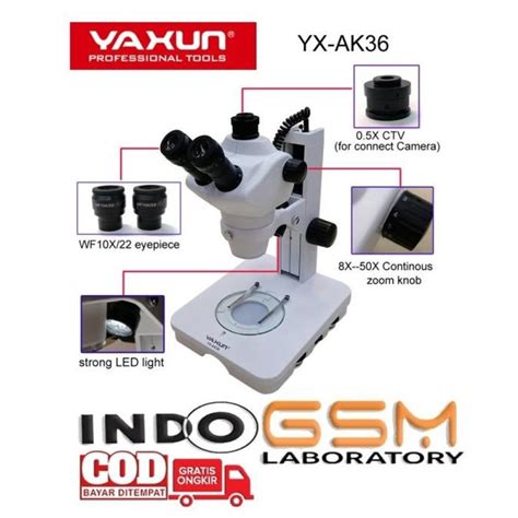 Jual Microscope Trinocular AK 8050 MICROSCOPE YAXUN Mikroskop