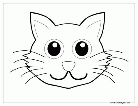 Free printable kitten coloring pages. Kitten Outline Coloring Page - Coloring Home