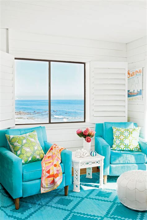 50 Ways To Decorate With Turquoise Living Room Turquoise Coastal
