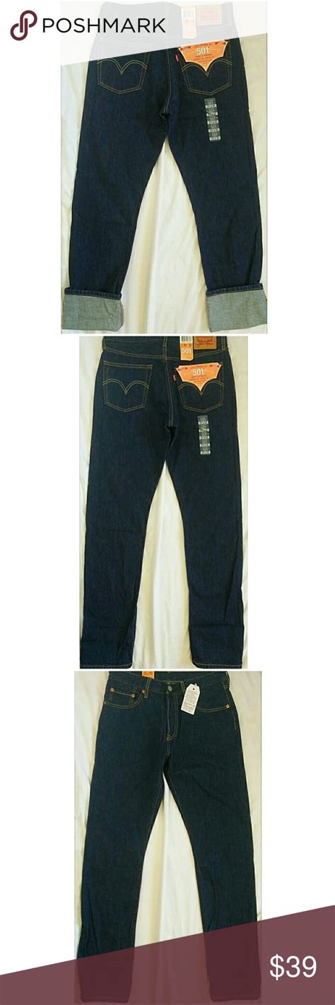 Men's 501 original fit jeans, dark stonewash, 34w x 32l. Women's Levi's 501 Original Fit Straight Jeans 27 Women's ...