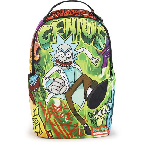 Sprayground Rick And Morty Genius Backpack Bambinifashioncom