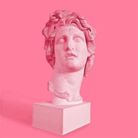 Statue Glitch Vaporwave Art Pink Art Pastel Pink Aesthetic
