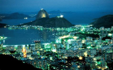 Rio De Janeiro At Night Pictures Wallpaper Hd 86534