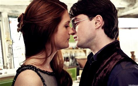 Harry Potter And Ginny Weasley Harry Potter And Ginny Weasley Kissing