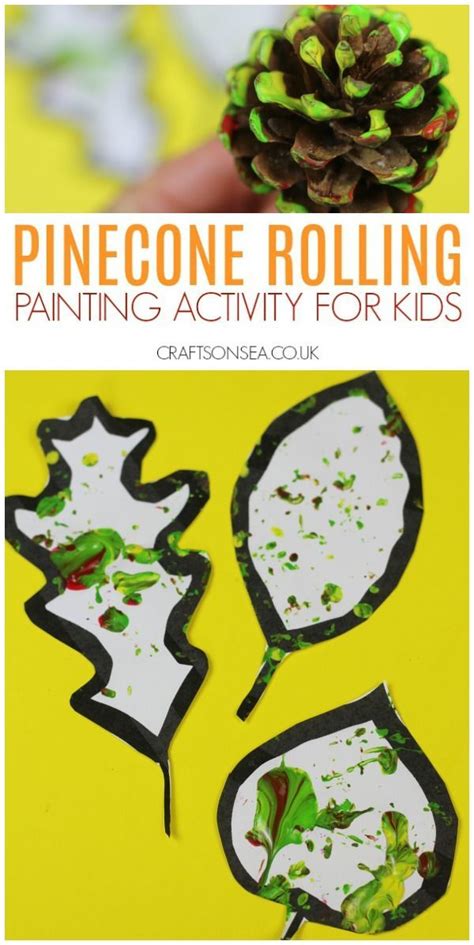 Pinecone Rolling Painting Activity Kids Painting Activities Painting