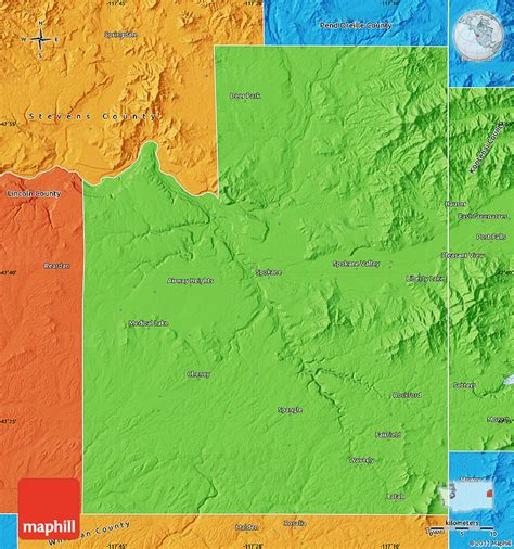 Political Map Of Spokane County