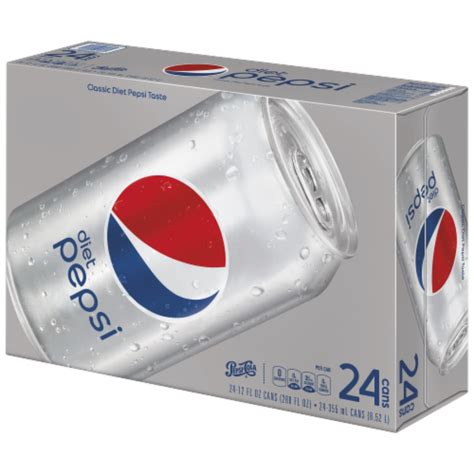 Pepsi Diet Soda 24 Cans 12 Fl Oz Bakers