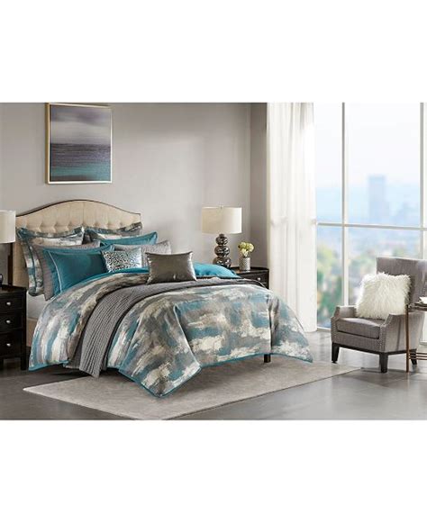 Jla Home Madison Park Signature Graphix King 9 Piece Jacquard Comforter