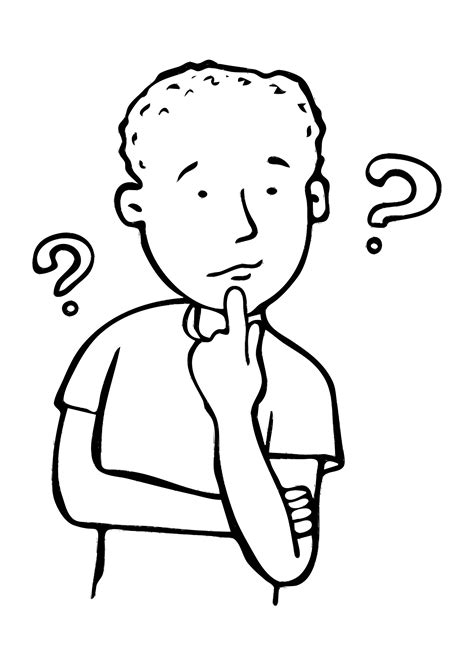 Clipart Boy Thinking Of Question Clipartix