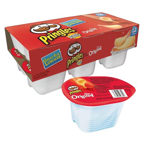 Pringles Snack Stacks Potato Crisps Chips Cup Original Flavored 12 Count
