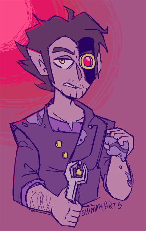 Alador Blight With A Monocle Doodle Shimmyarts Theowlhouse