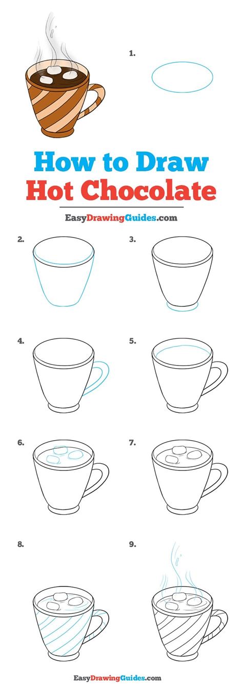 how to draw hot chocolate really easy drawing tutorial my xxx hot girl