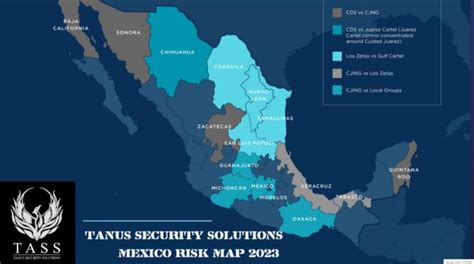 Mapa Narcotráfico México 2023 Tanus Security Solutions