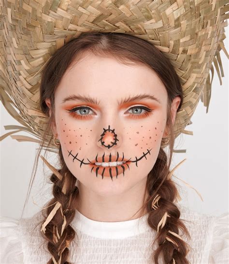 Cute Scarecrow Face Makeup