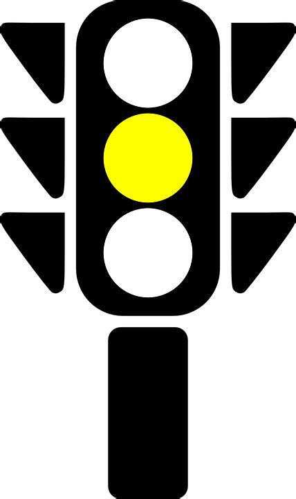 Traffic Light Yellow Free Vector Graphic On Pixabay