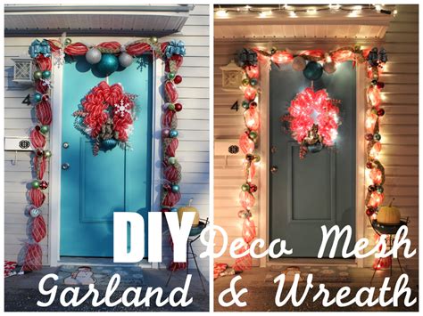 Lola Tangled How To Make Your Own Deco Mesh Door Garland And Wreath