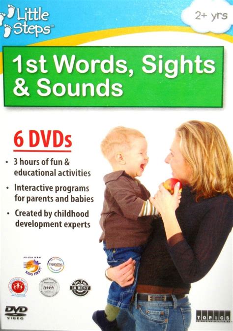 Little Steps First Words Sights And Sounds 6 Dvds Baby 2yrs Up