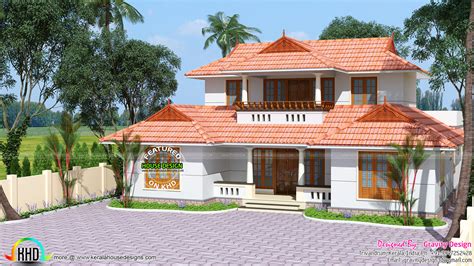 Traditional Kerala Roof House Kerala Home Design And Floor Plans 9k