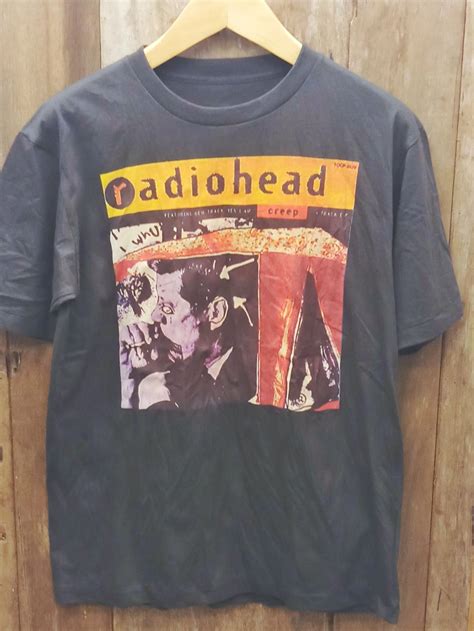 radiohead 100 cotton new vintage band t shirt vintage band t shirts 90s shirts cool outfits